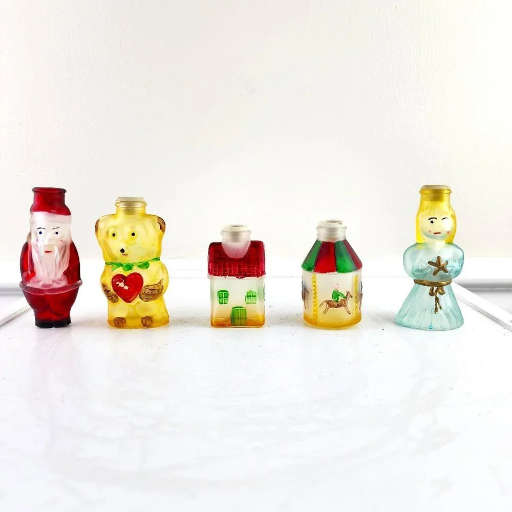 Vintage Lillian Vernon Christmas Light Covers Set 5 with Box